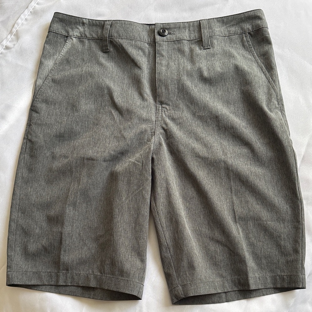 RSQ Big Boys Gray Flat-Front hybrid Shorts
